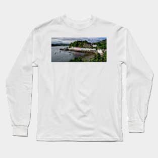 Portree Harbour in sunlight Long Sleeve T-Shirt